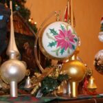 Christbaumschmuck Spitzen und Kugeln